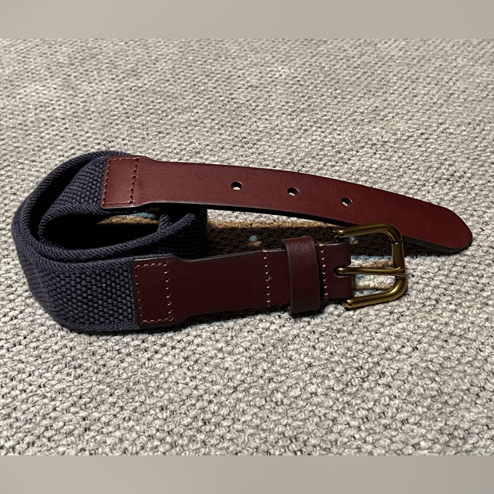 Polo by Ralph Lauren Leather and Navy Belt